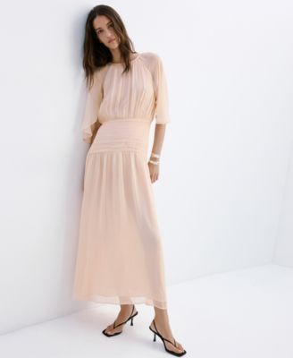 Women's Ruched Chiffon Dress
