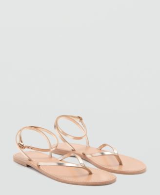Women's Metallic Straps Sandals
