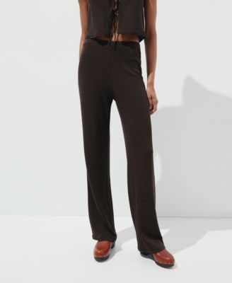 Women's Straight Knitted Pants