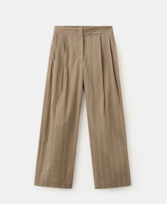 Women's High-Waist Straight Pants