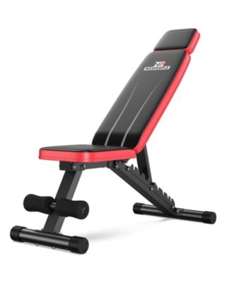 Adjustable Weight Bench, 660LBS Heavy Duty Workout Bench with Headrest and 8 Backrest Angles, Foldable Strength Training Bench Home Gym