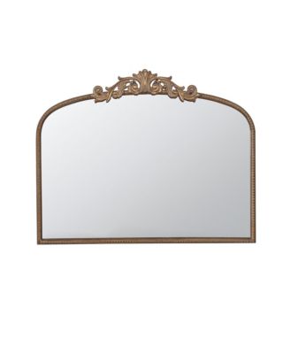 Arch Mirror Baroque Inspired Frame for Living Room Bathroom Entryway Console