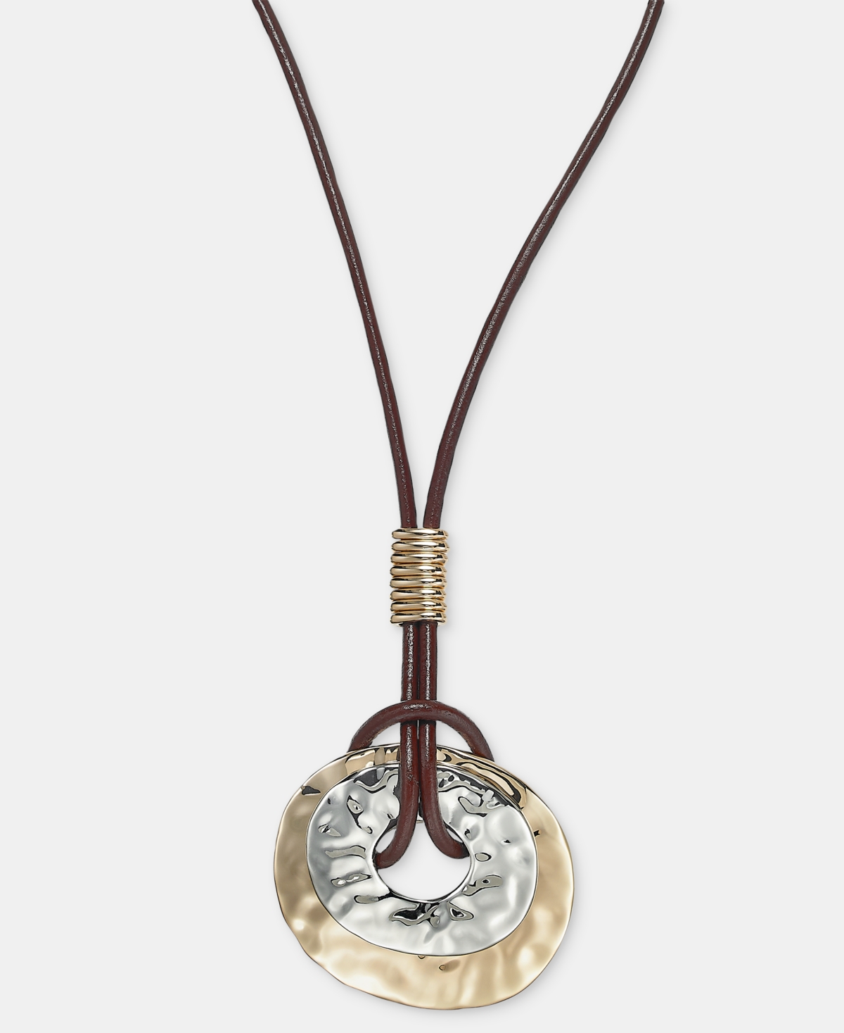 Style & Co Disc Rope Pendant Necklace, 36" + 3" extender, Macy's Exclusive