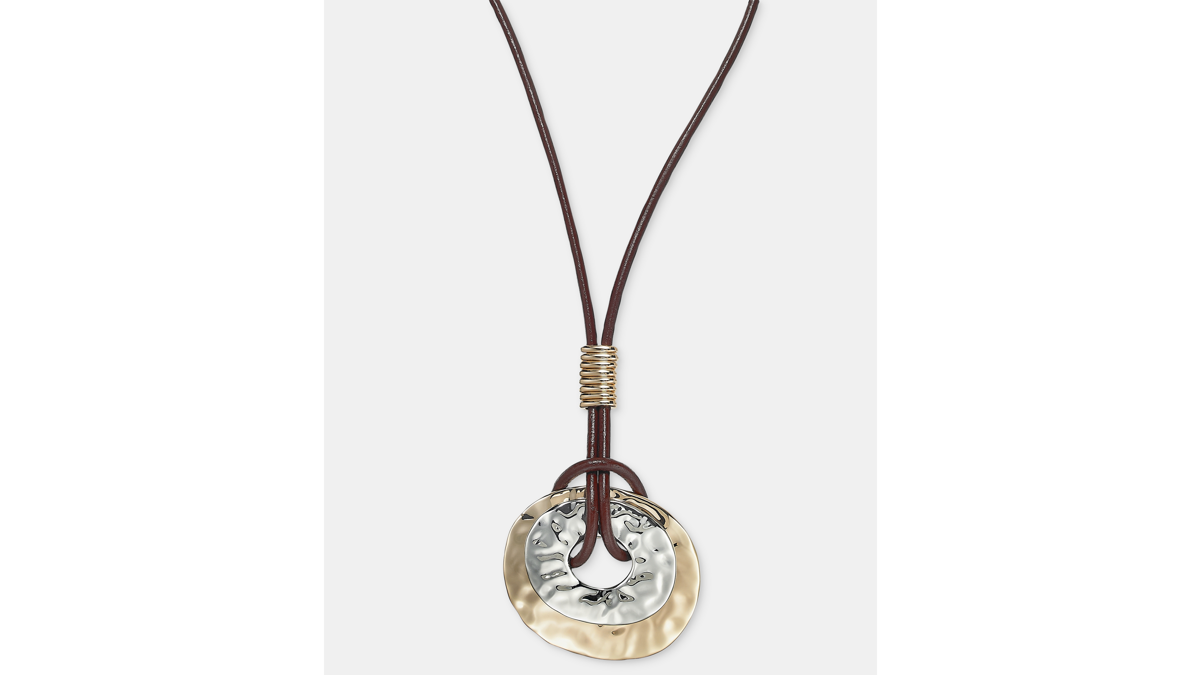 Style & Co Disc Rope Pendant Necklace, 36" + 3" extender, Macy's Exclusive