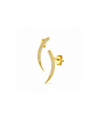 Sterling Silver Fishbone Earrings