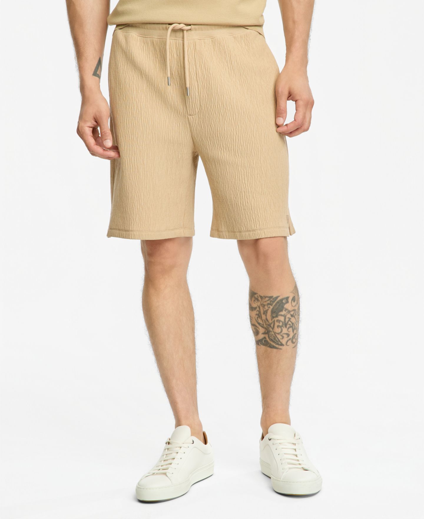 Мужские шорты Hugo Boss Denoshort, цвет: Бежевый — фото 6