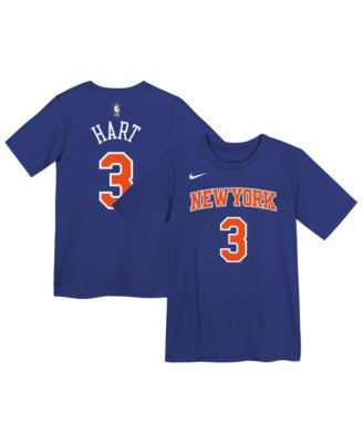 Preschool Josh Hart Blue New York Knicks Icon Name & Number T-Shirt