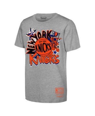 Mitchell Ness Toddler Heather Gray New York Knicks Play By Play T-Shirt