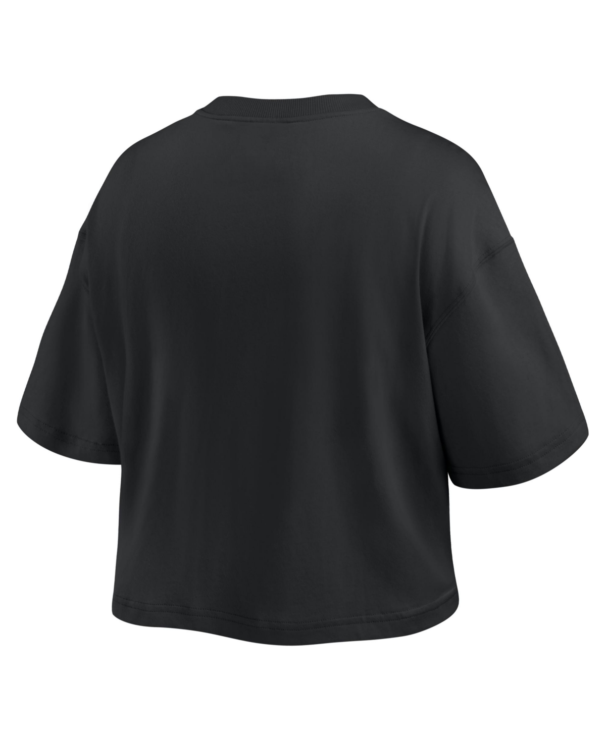 Fanatics Women's New York Knicks Blackout Wave Cropped Top