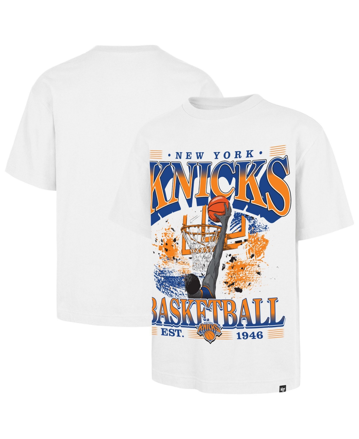 47 Brand Men's White New York Knicks Regional Foundation T-Shirt