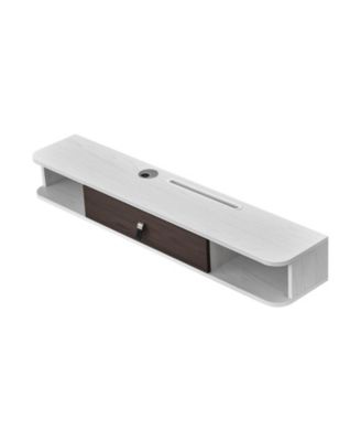 Floating TV Stand, Wall Mount Entertainment Center with Cable Hole