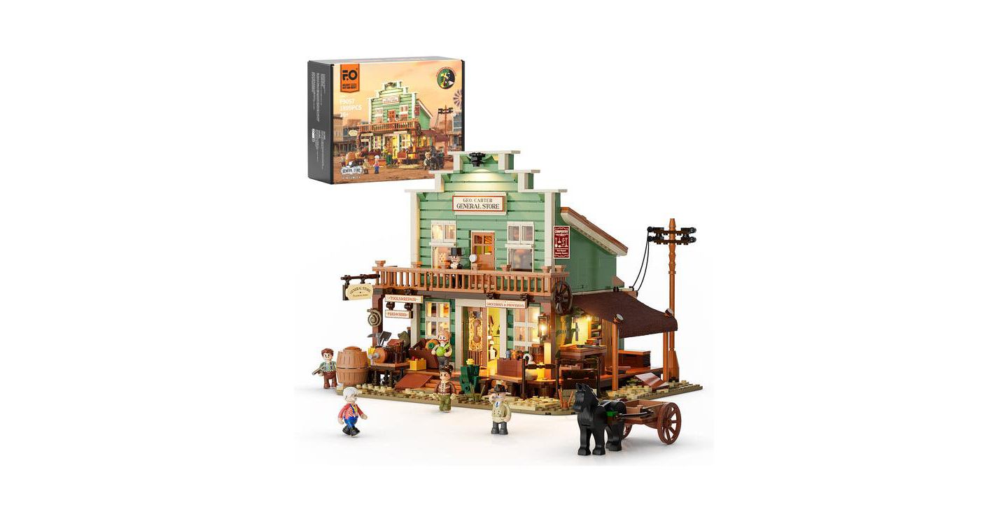 Детский конструктор Lumibricks Old West General Store 1895-Piece Building Set, Ages 16+ — фото 1