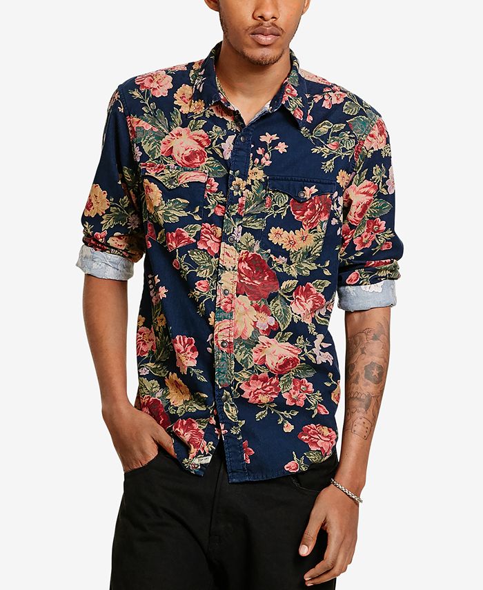 Top 87+ imagen ralph lauren floral mens shirt