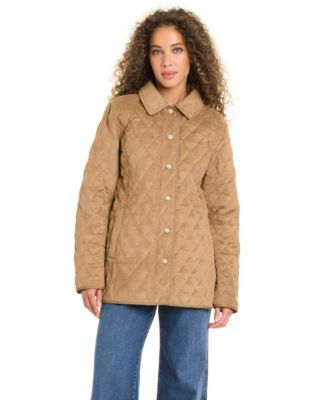 Women's Faux Sude Quilted Coat