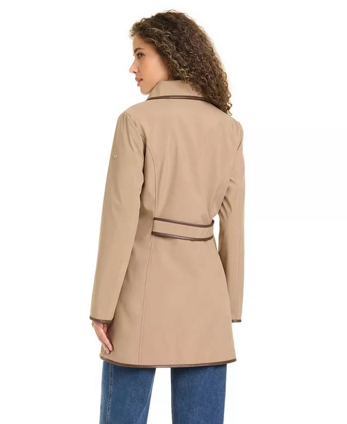 Women's Zip-Up Buttoned Softshell Coat - thumbnail 8