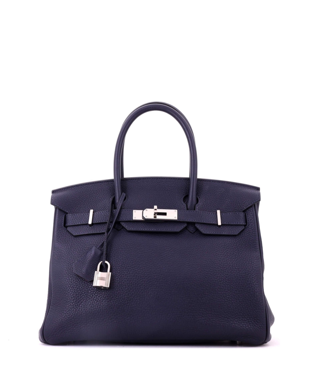 Pre-Owned HERMES Birkin 30 Handbag Verso Togo with Palladium Hardware