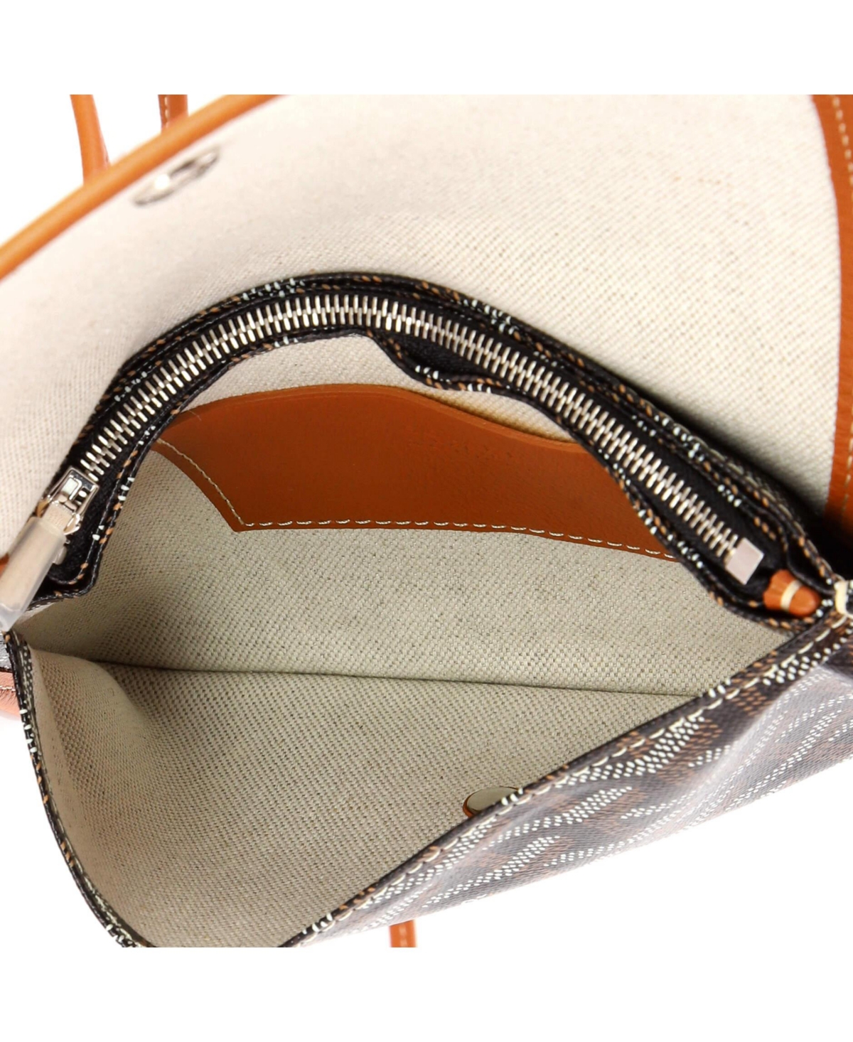 Pre-Owned Goyard Plumet Clutch Wallet Coated Canvas
