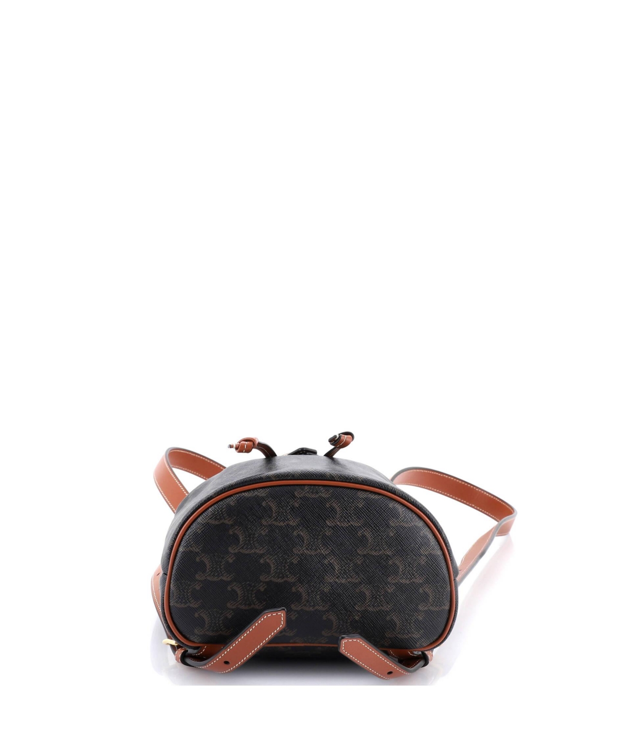 Pre-Owned Celine Mini Folco Backpack Triomphe Coated Canvas