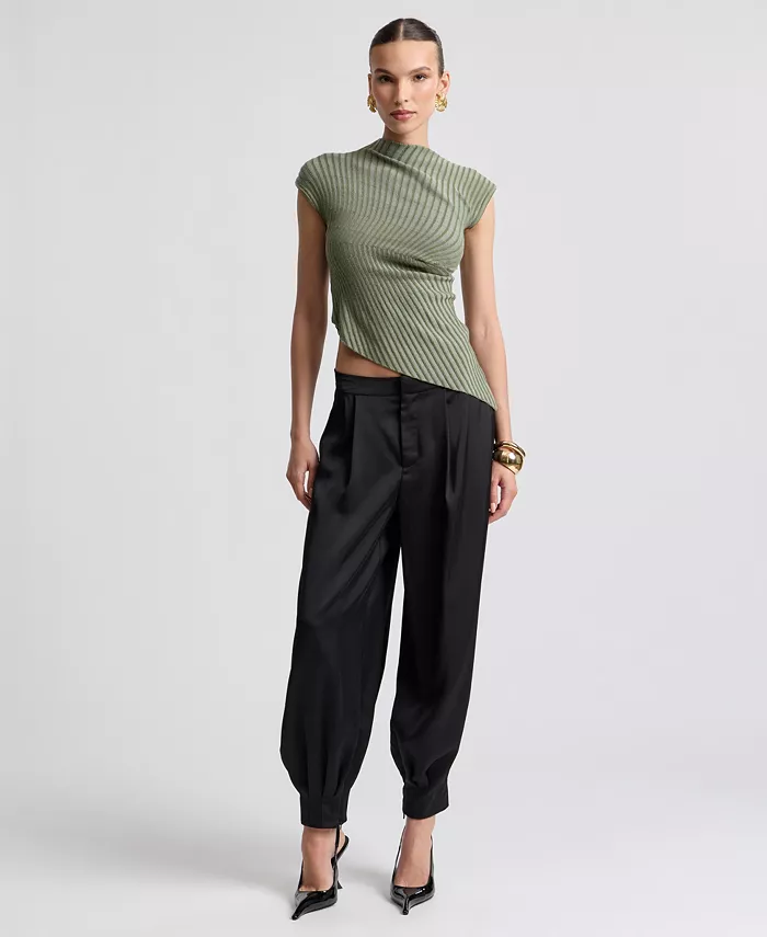 Women's Pleated Balloon Pants - thumbnail 9