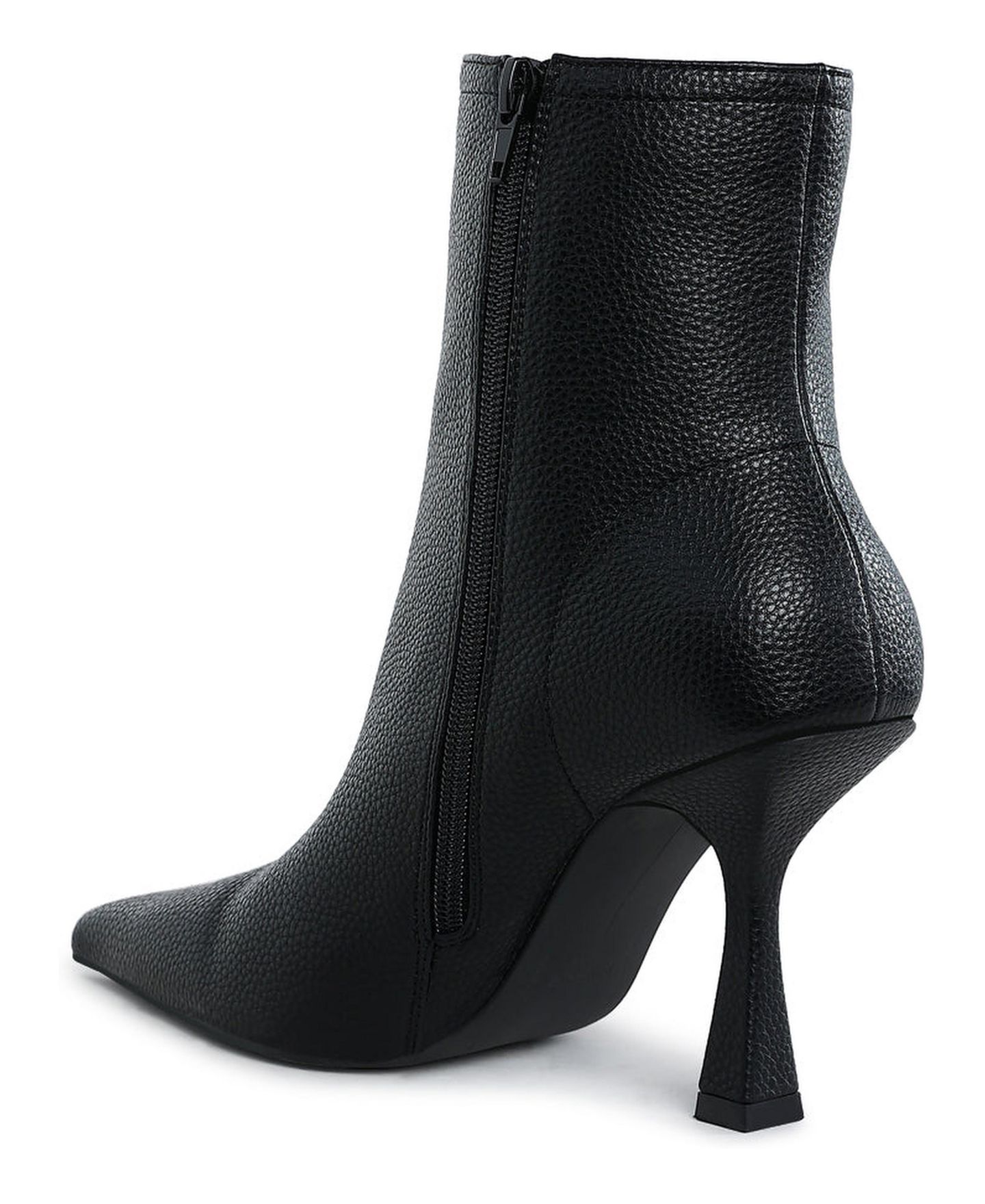 Женские ботинки Rag & Co Tentia Metallic Pleather Spool Heel, цвет: Чёрный — фото 3