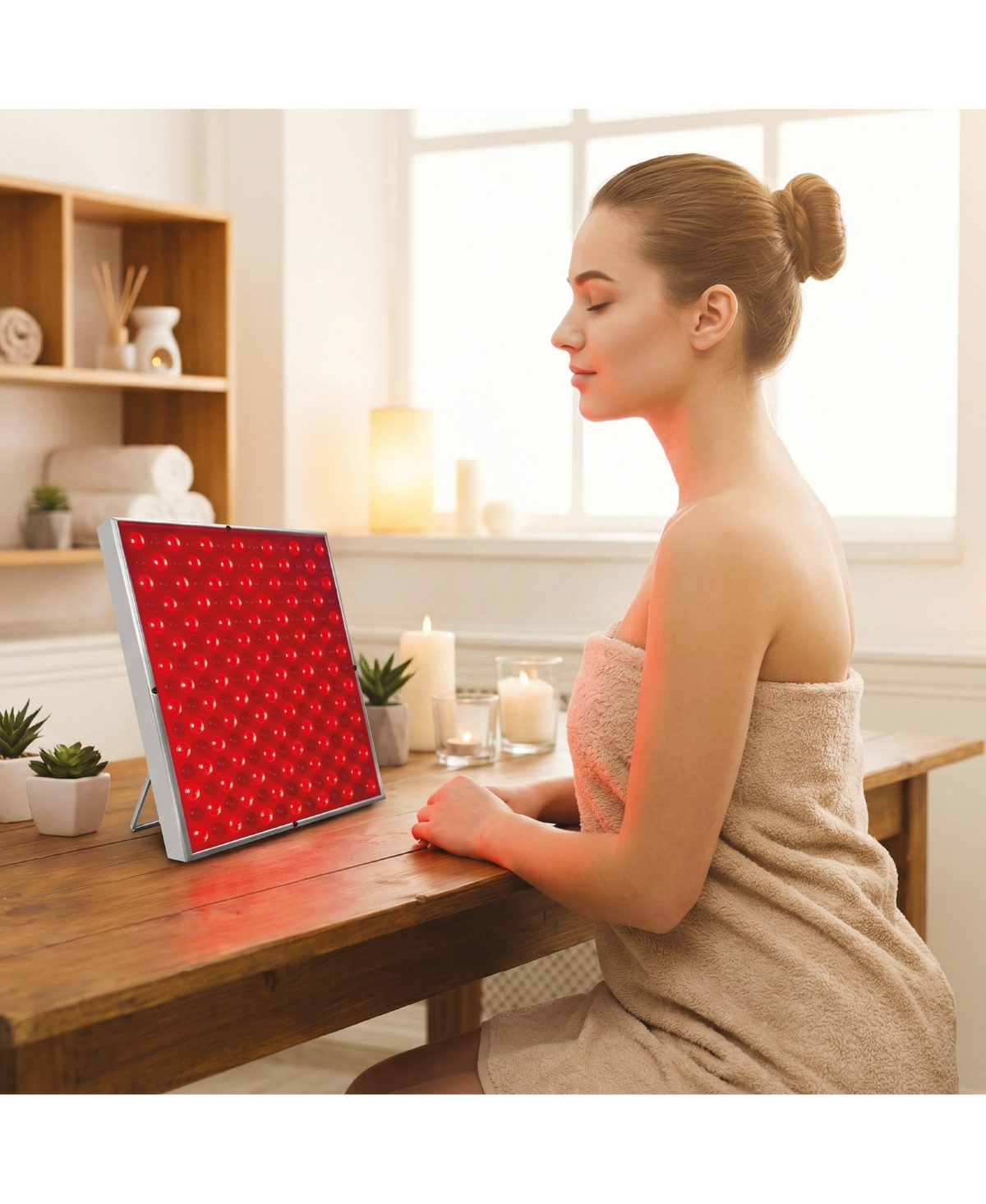 Pursonic 7 in 1 Led Light Therapy Face and Neck Mask and Led Light Therapy Panel