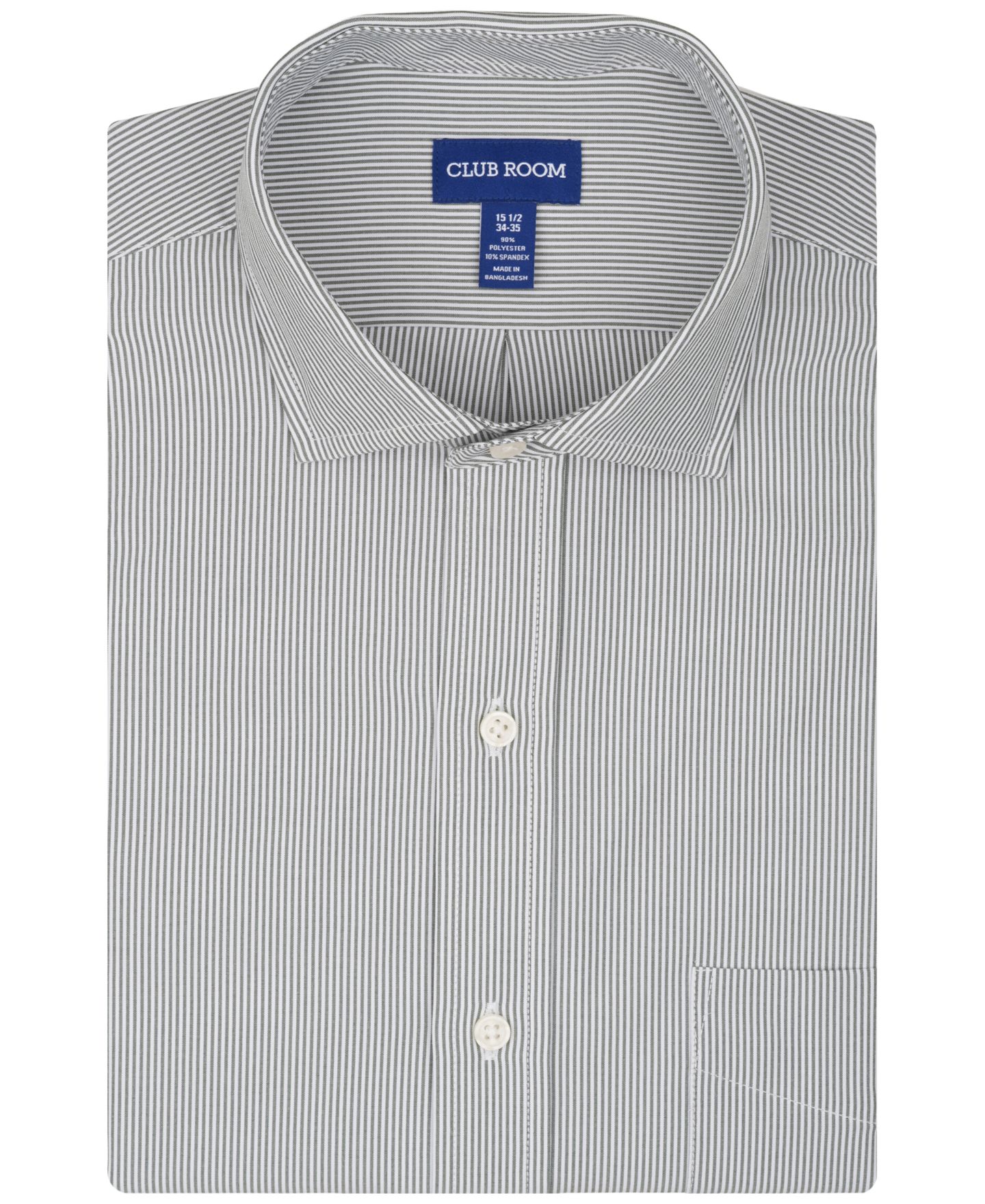 Мужская рубашка Club Room Traveler Dress Shirt, цвет: Светлый зелёный — фото 10