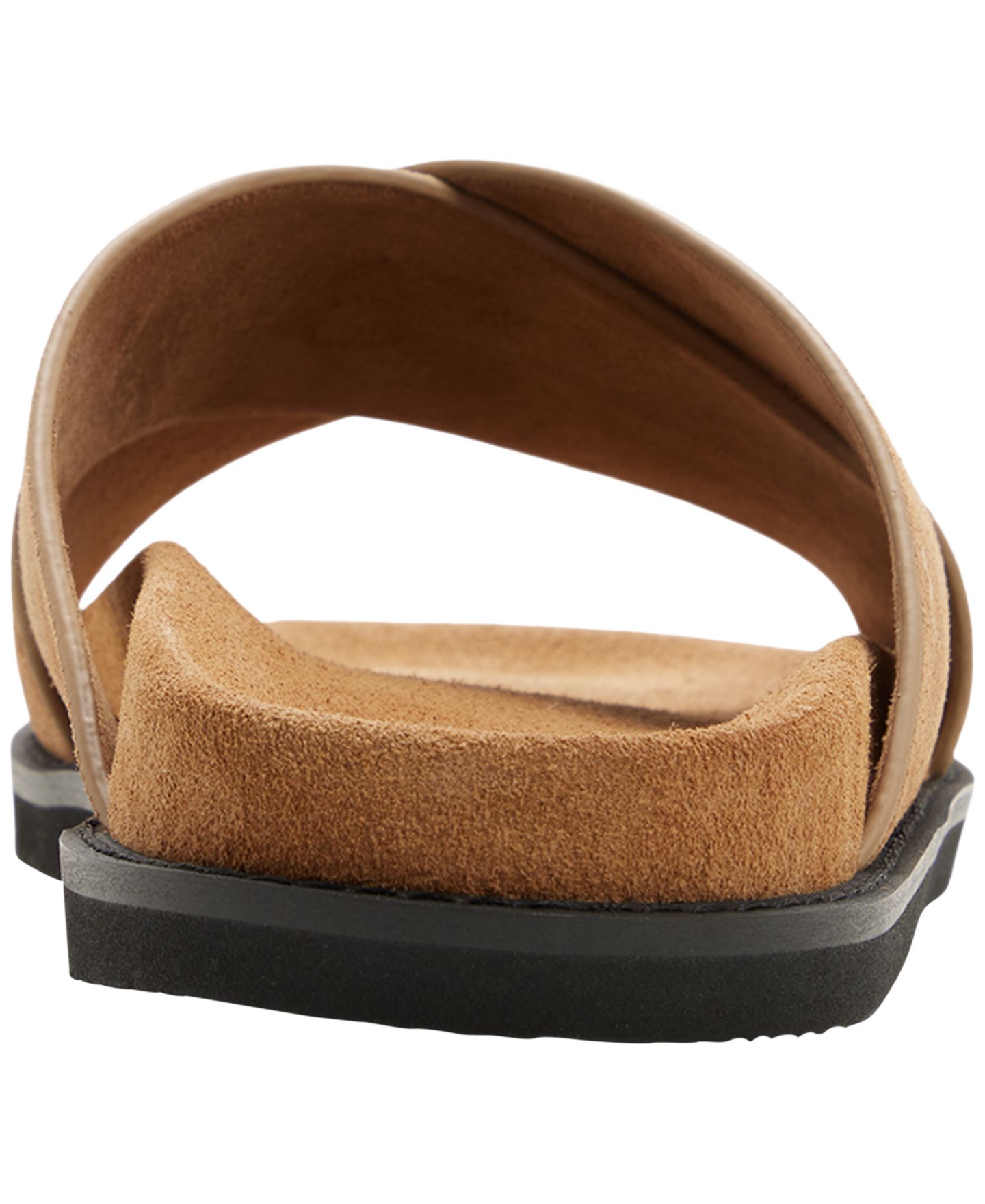 Мужские сандалии G.H.BASS Charleswood Cross Strap Suede Slide, цвет: Светлый коричневый — фото 3