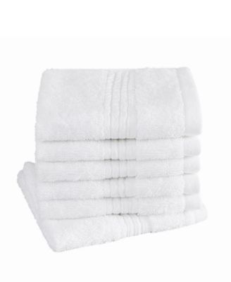 Cotton-Blend Wash Towels, Set of 6