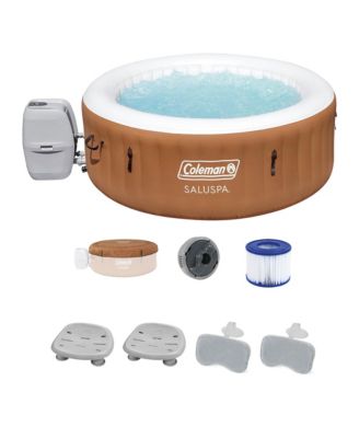 Coleman Miami AirJet Hot Tub with 2 SaluSpa Seat and 2 Headrest Pillows
