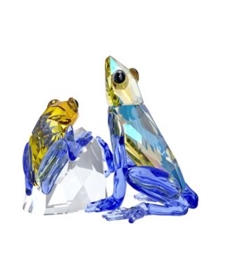 Swarovski ベイビー・フロッグ Baby Frog 2体 Swarovski Idyllia Frog and Baby Crystal Figurine - Macy's