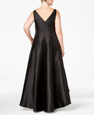 Adrianna Papell Plus Size High-Low Ball Gown