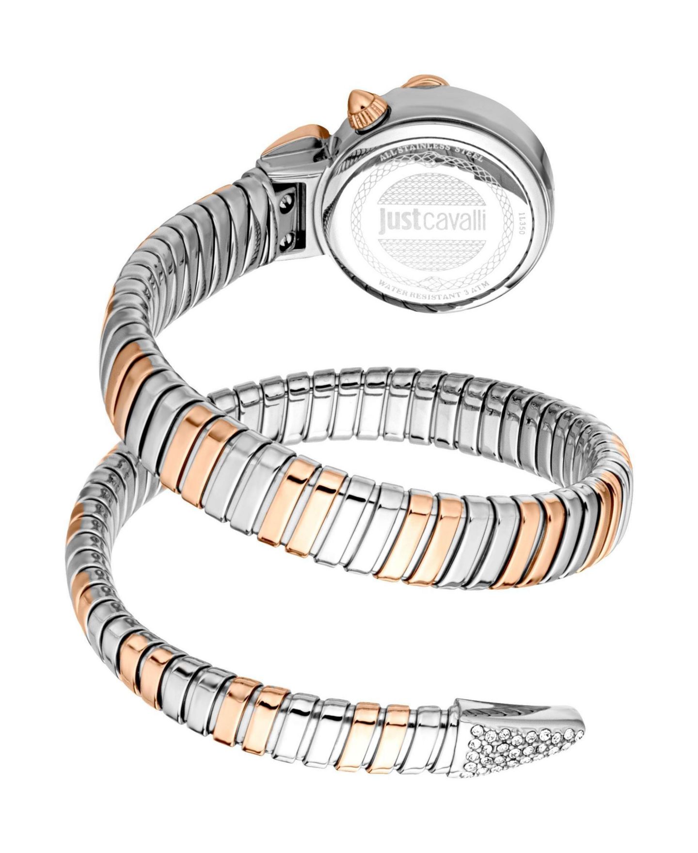 Женские часы Just Cavalli Radiosa Quartz Two Tone Stainless Steel Bracelet Watch, цвет: Серебряный — фото 2