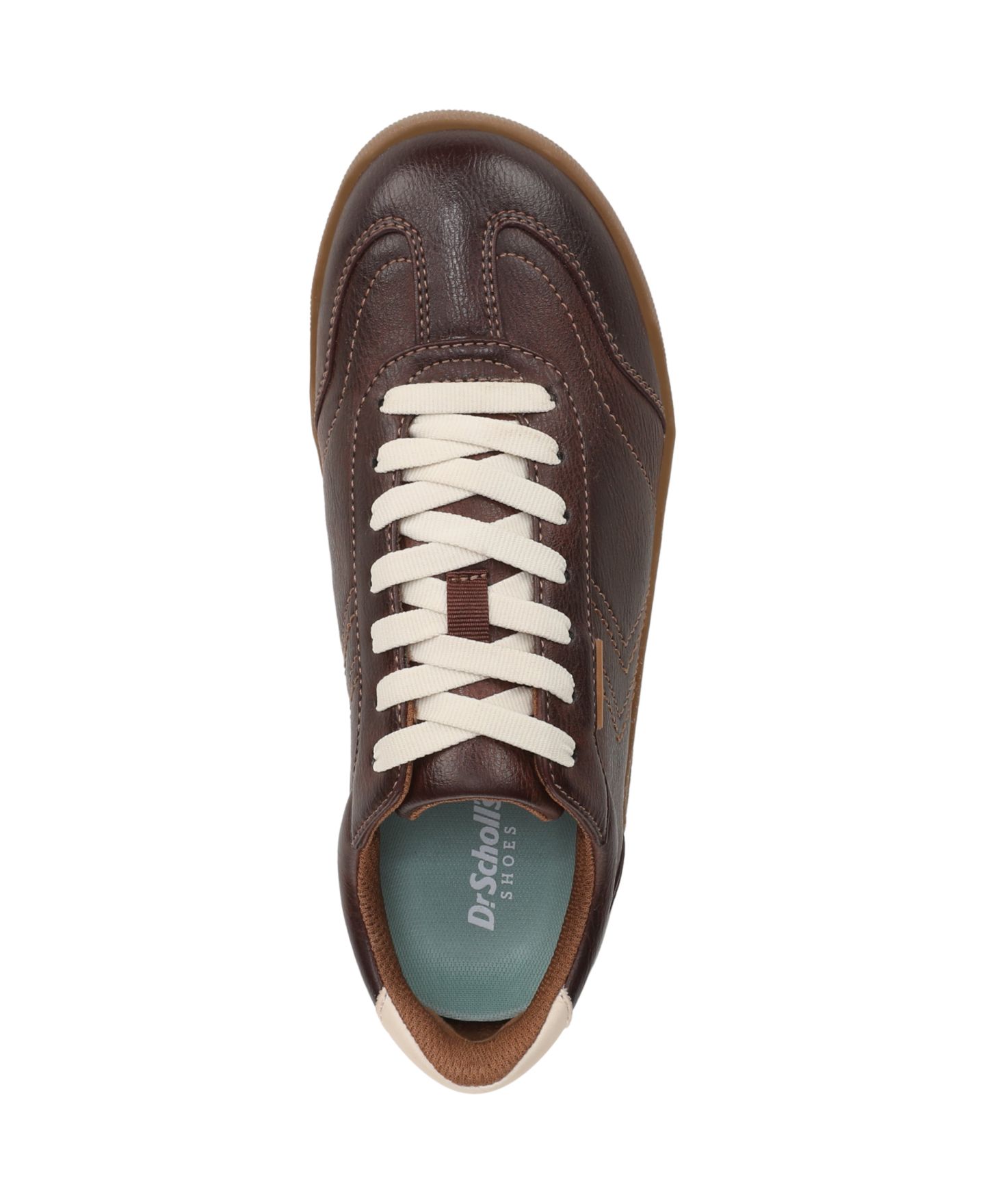 Женские кроссовки Dr. Scholl's Be True Court Inspired Lace Up, цвет: Каштаново-рыжий коричневая искусственная кожа — фото 4