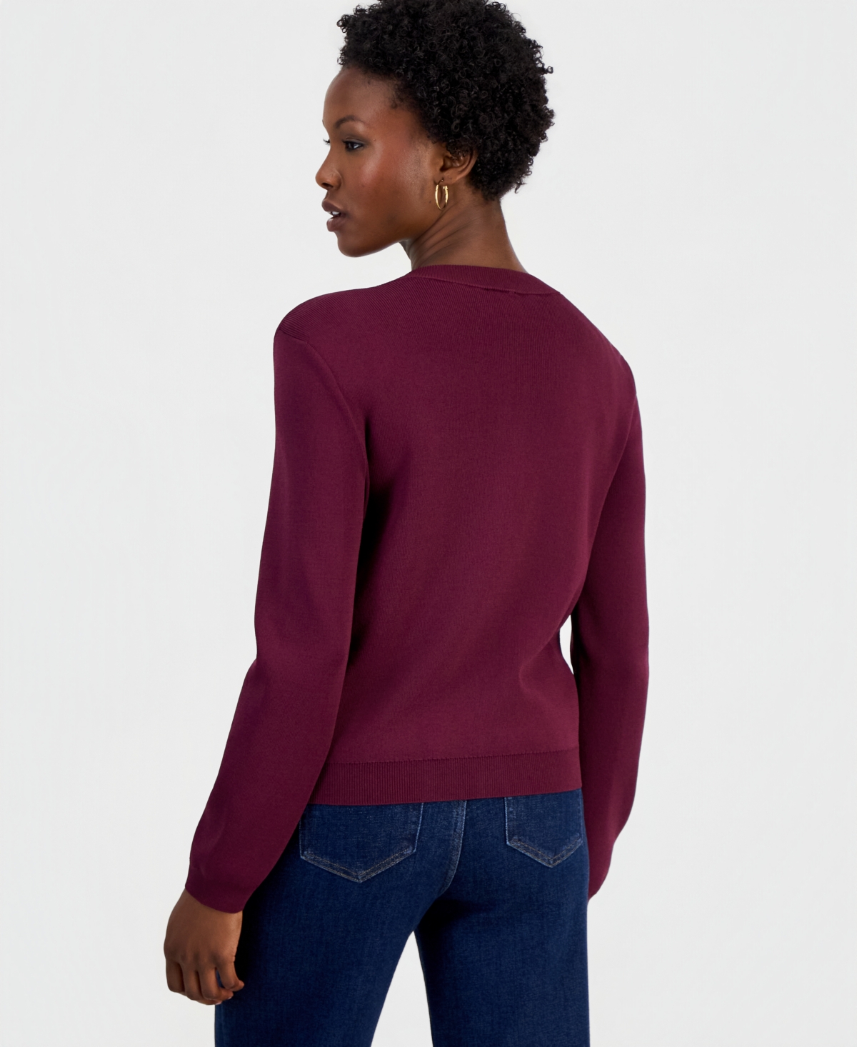 I.n.c. International Concepts Women's Petite Structured Button-Front Cardigan, Macy's Exclusive