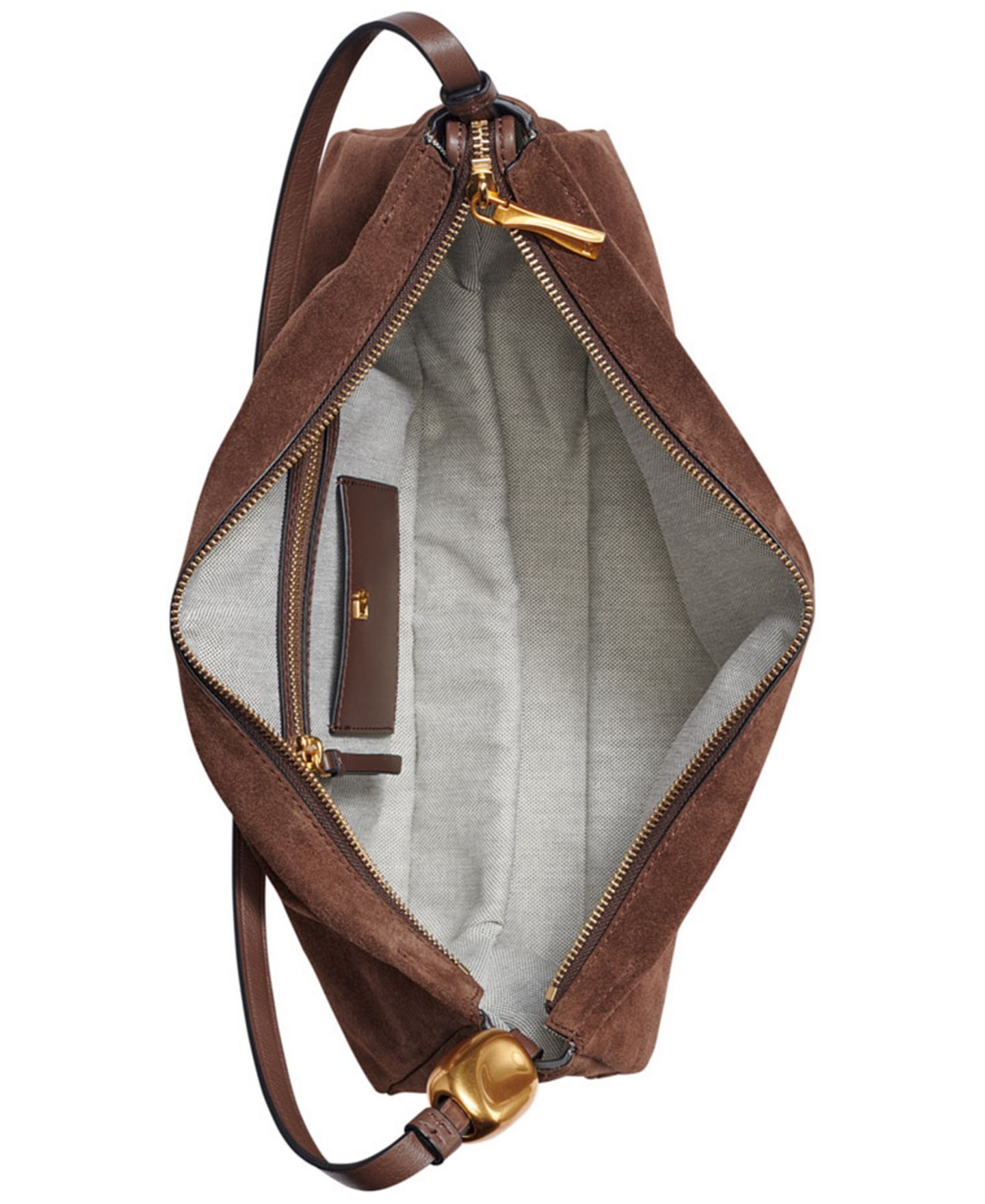 Женская сумка Donna Karan New York Large Shoulder Handbag, цвет: Умбра — фото 4