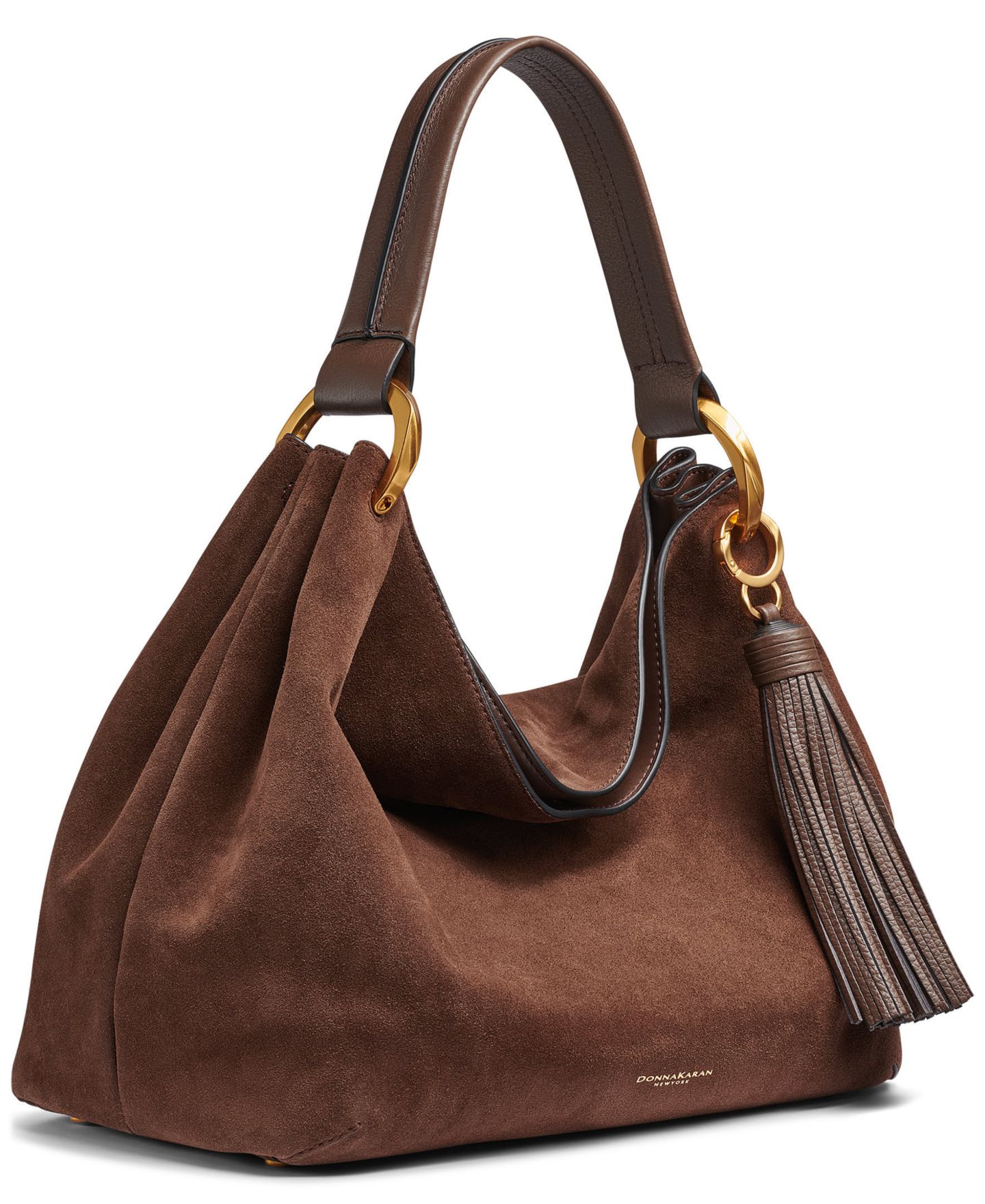 Женская сумка Donna Karan New York Glenwood Shoulder Handbag, цвет: Шоколадный — фото 3
