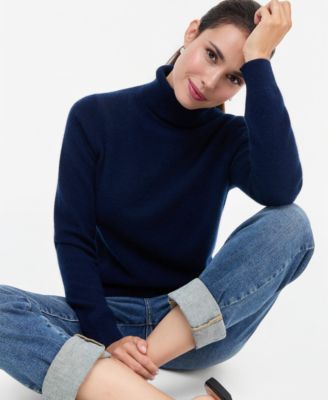 Petite Cashmere Turtleneck Sweater