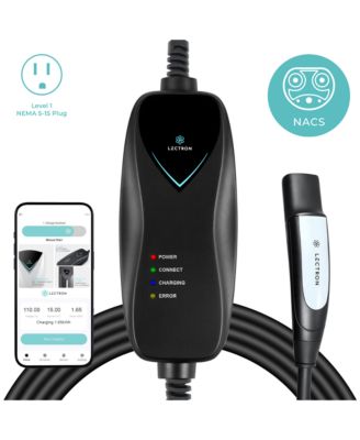 Level 1 Tesla Charger WiFi 120V 15A NEMA 5-15 NACS EVSE 16feet