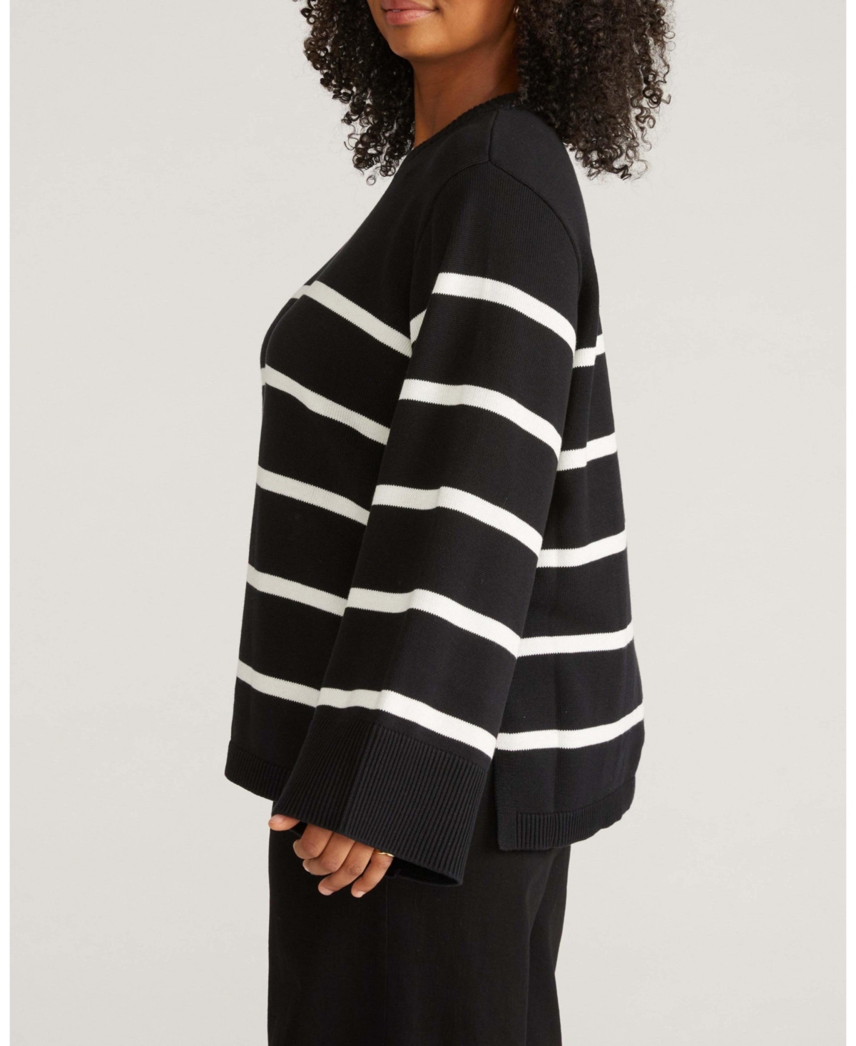 Universal Standard Women's Plus Wide Sleeve Cotton Sweater
