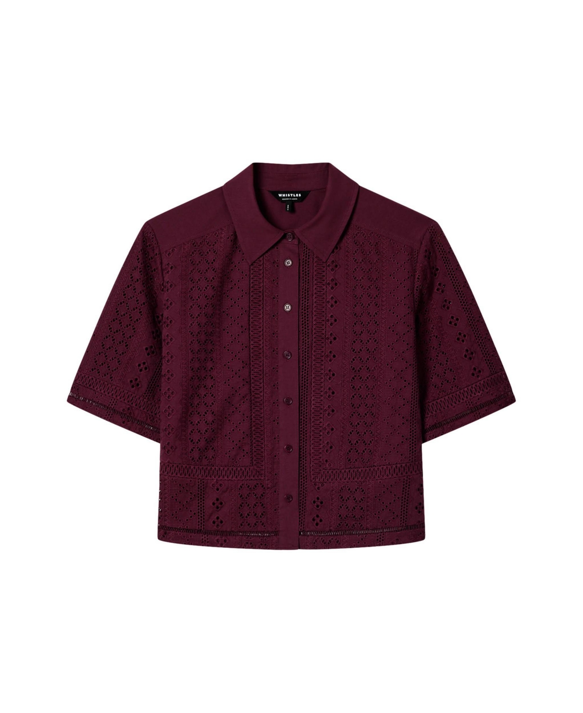 Whistles Women's Broderie Cotton Shirt