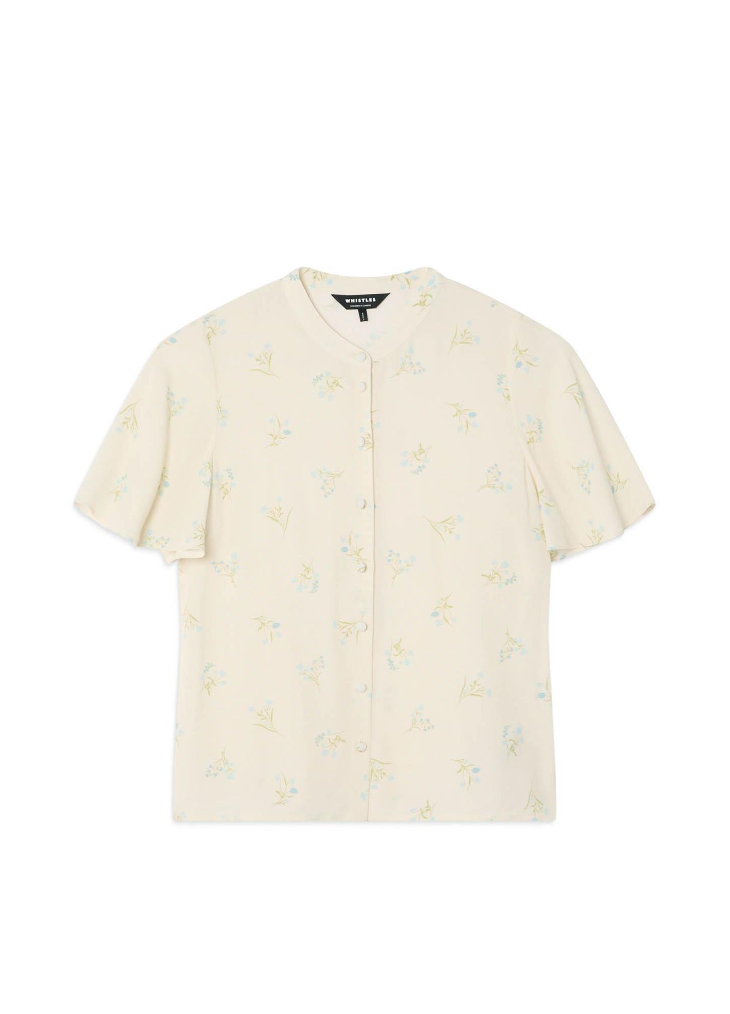 Женская рубашка Whistles Floral Button Front, цвет: Слоновая кость / Разноцветный — фото 2