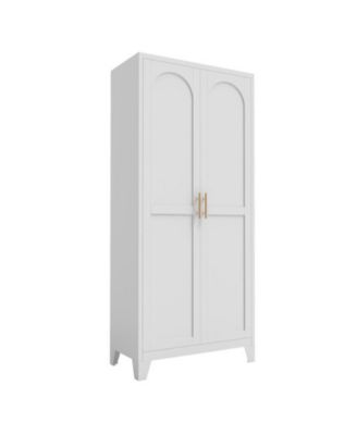 Shapely Doors Cabinet Metal Storage Cabinet with Doors and Adjustable Shelves