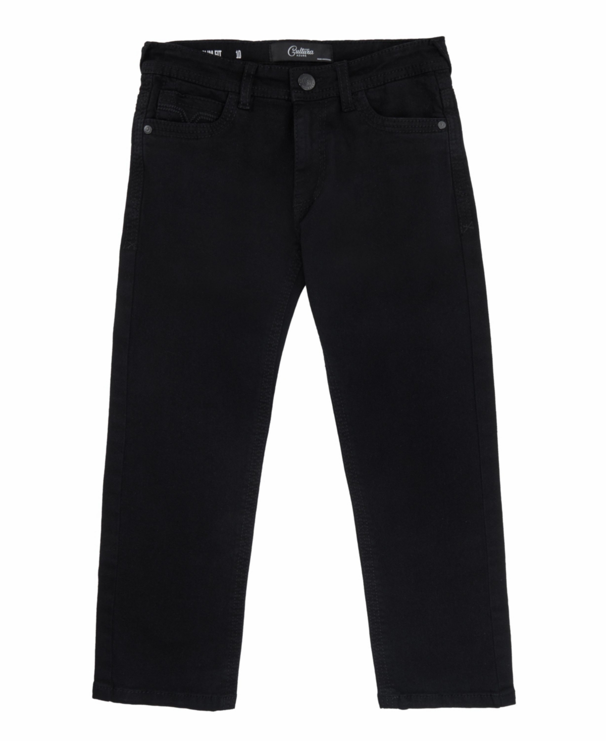 Cultura Big Boys 8-18 Slim Fit Saddle Stitch Flap Pocket Color Western Jeans