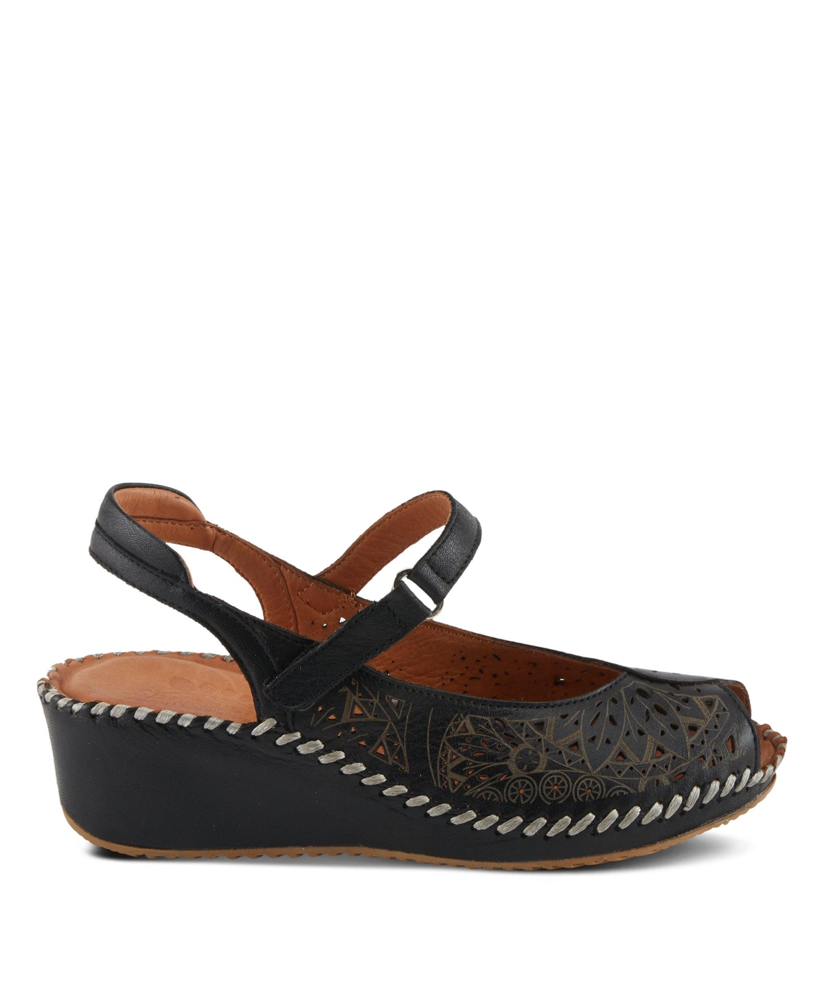 Spring Step Women's Santonio Wedges with Leather Upper