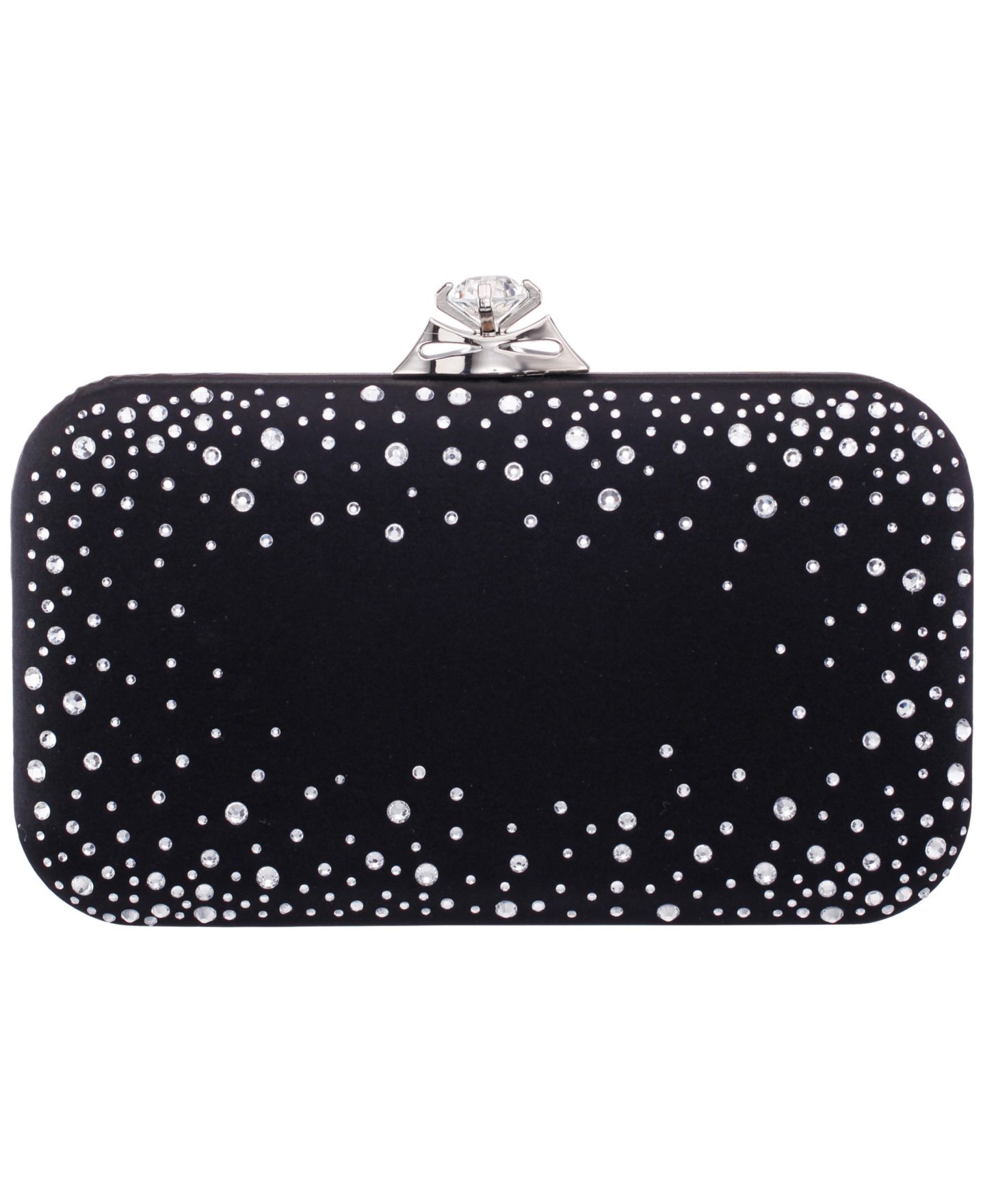 Женский клатч Nina Lindsay Scatter Crystal Minaudiere Small Clutch Handbag, цвет: Чёрный — фото 2