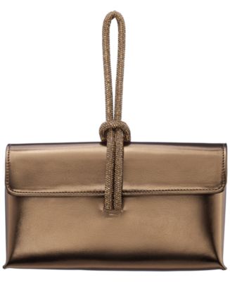 Nina Kaylee Crystal Cord Handle Flap Small Clutch Handbag - Macy's