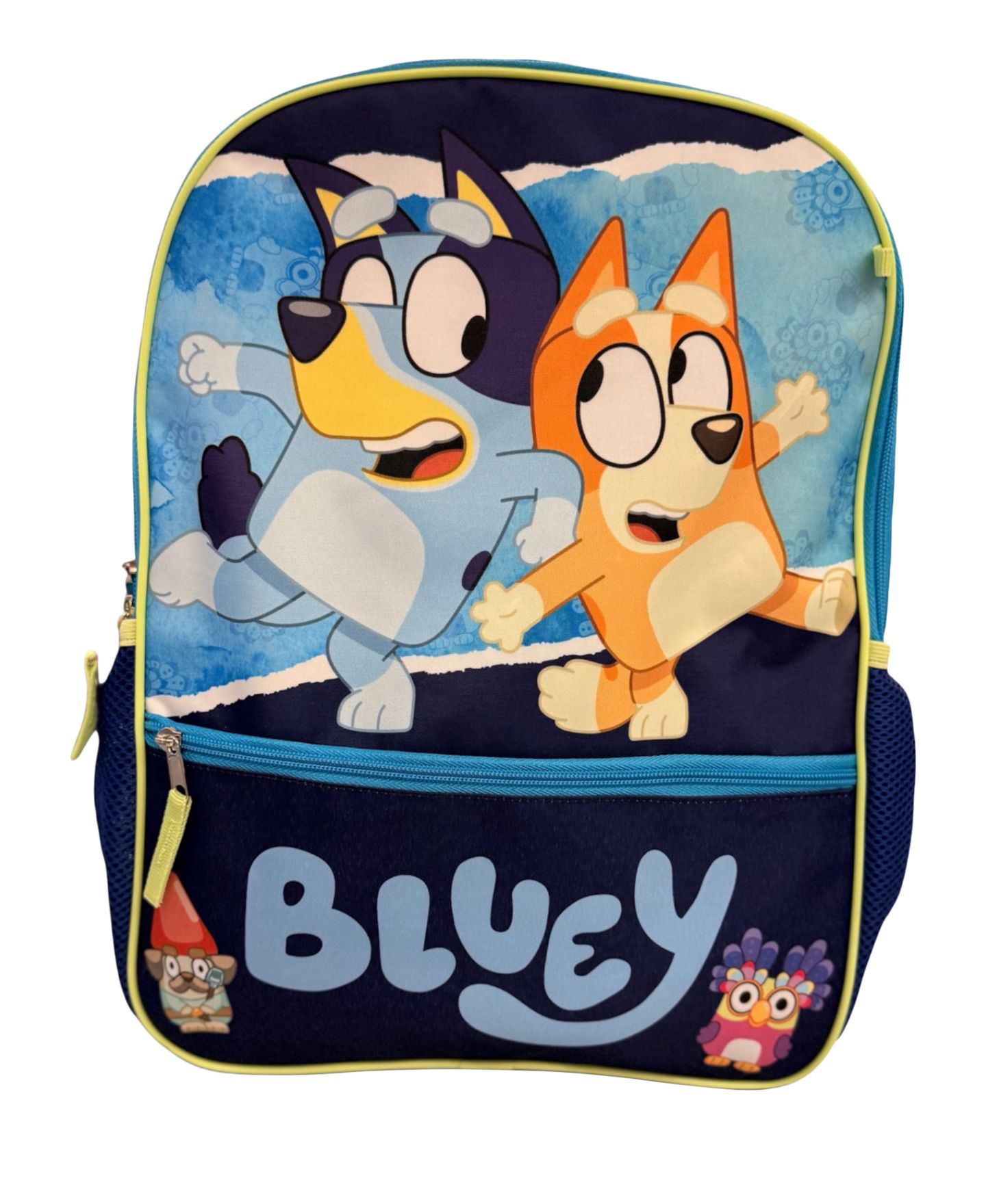 Детские сумки Accessory Innovations Bluey and Bingo Backpack, Lunch Bag, Water Bottle, Zip Case and Carabiner, 5-Piece Set, цвет: Синий — фото 2