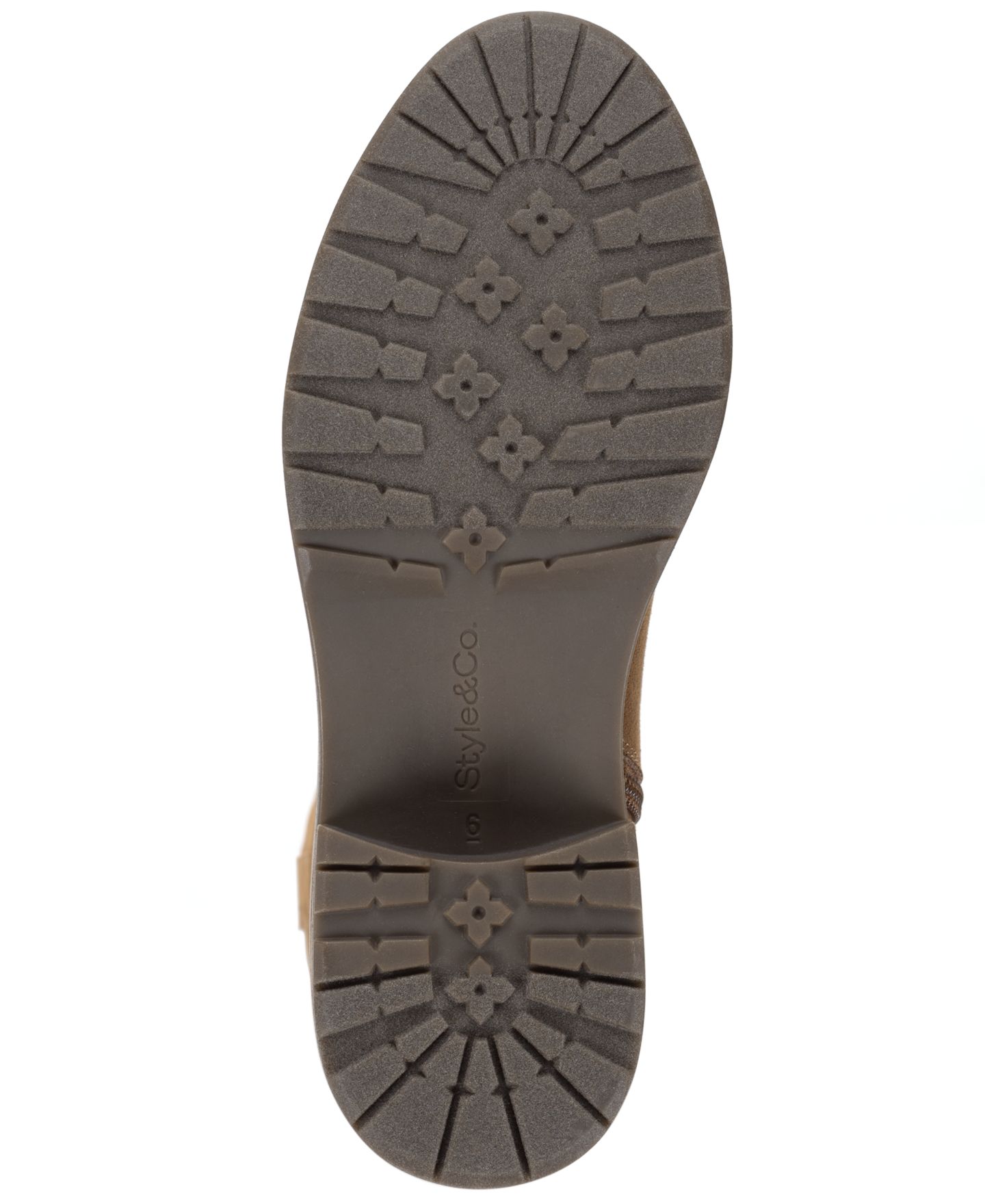 Женские ботинки Style & Co Tiannaa Embroidered Round Toe Mid Shaft, цвет: Granola Embroidered — фото 5