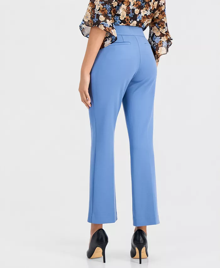 Petite Pull-On Straight-Leg Pants - thumbnail 2