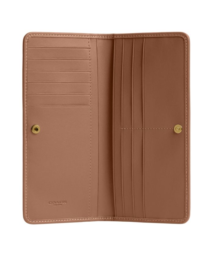 Coach Crystal Signature Jacquard Essential Slim Wallet